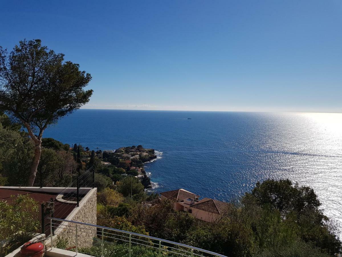 Vue mer.Tranquilité.Cap d'Ail à 10 mn de MONACO Cap-d'Ail Eksteriør bilde